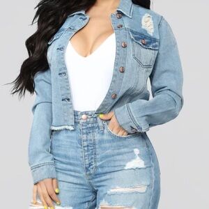 Stylish Light Blue Denim Jacket